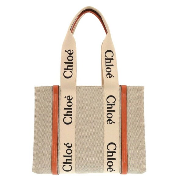 CHLOE Beige Leather Tote Bag - Picture 4 of 9